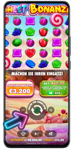 Gewinn bei Sweet Bonanza