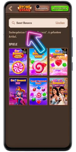 Suche nach Sweet Bonanza