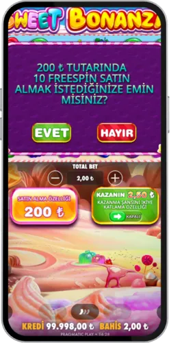 Einstellungen für automatische Spins bei Sweet Bonanza