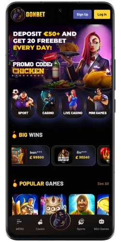 Welcome Bonus at Donbet